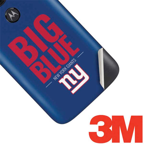NFL New York Giants Team Motto Moto E5 Play Skin